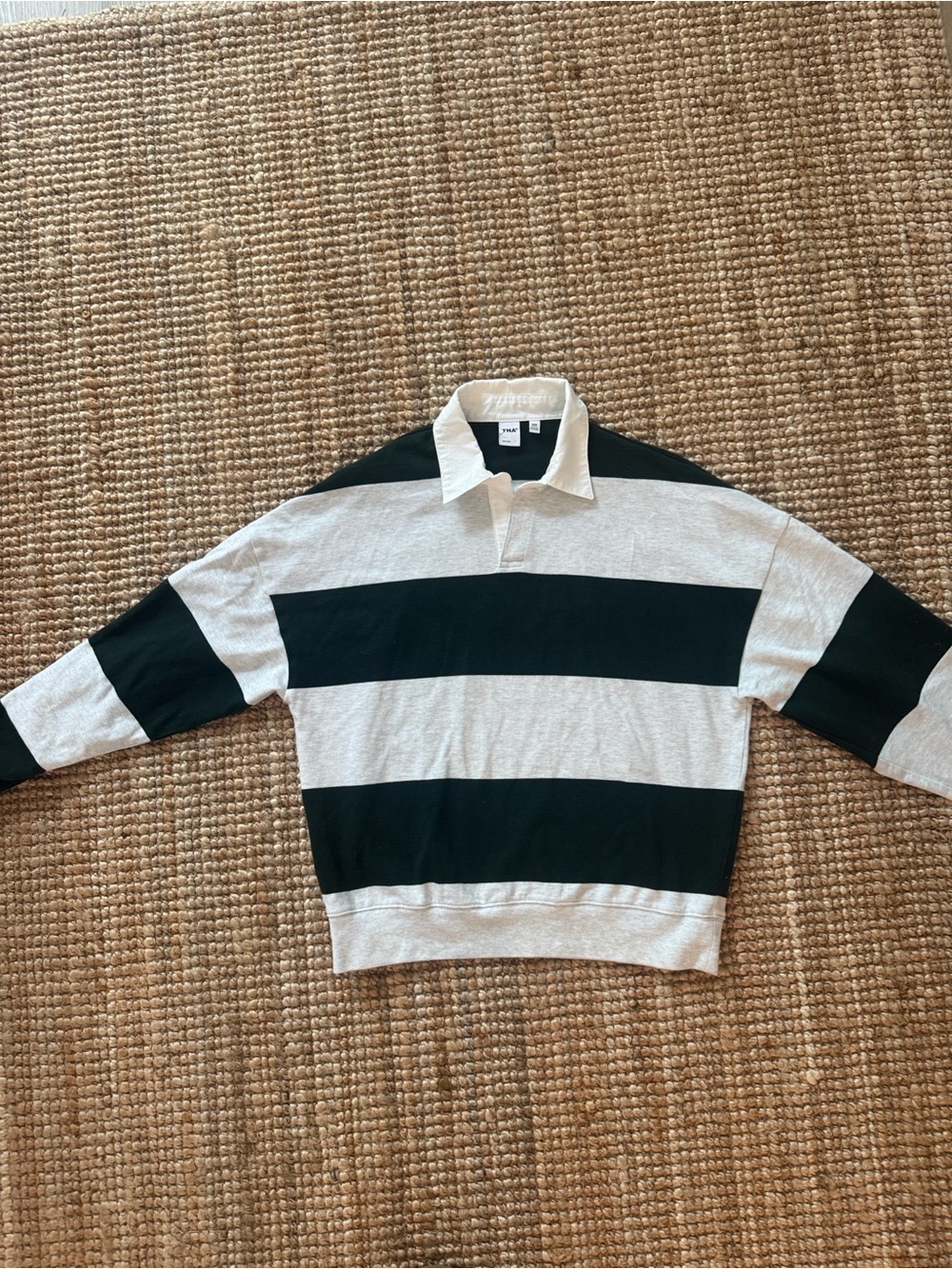 TNA by Aritzia Rugby Polo - 2xs 💚🤍💚🤍